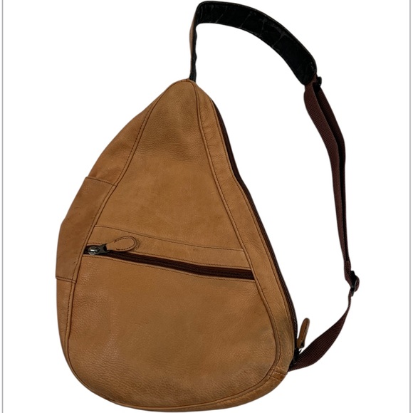 L.L. Bean Handbags - L.L. Bean Sling Style Crossbody Backpack AmeriBag Healthy Back Leather